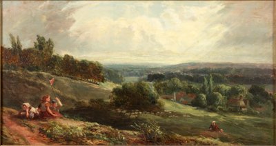 Landschaft mit Kindern von Samuel Bough